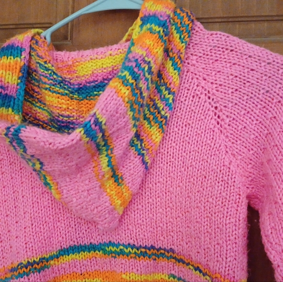 GIRLS HAND KNITTED SWEATER 3T-4T - Picture 4 of 4